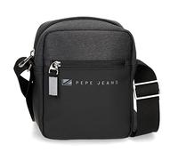 Pepe Jeans Sac à main Jarvis Noir 25 x 16 x 1 cm Polyester