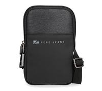 Pepe Jeans Jarvis Sac à Main Noir 25 x 16 x 1 cm Polyester
