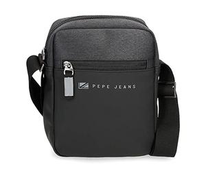 Pepe Jeans Jarvis Sac à Main Noir 25 x 16 x 1 cm Polyester