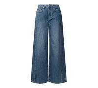 Pepe Jeans Wide Leg Jeans MW Slit, Bleu (Denim), 27 W/30 L Femme