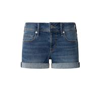 Pepe Jeans Regular Short MW, Bleu (Denim-Ic4), 31W Femme