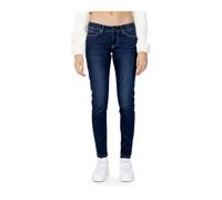 Pepe Jeans - Jean Skinny Bleu Foncé à Fermeture Éclair et Bouton - Femme - Jeans - Bleu - Taille: W24 L30