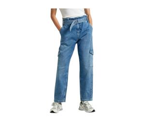 Pepe Jeans - Jean Tapered Utility Bleu - Femme - Jeans - Bleu - Taille: W24 L28