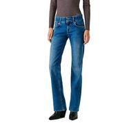 Pepe Jeans Straight Jeans LW Venus, Bleu (Denim-4FE), 29W / 34L Femme