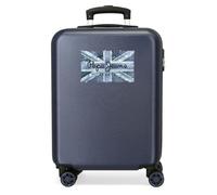 Pepe Jeans Jebb Valise Cabine Bleue 38 x 55 x 20 cm Rigide 2 kg Fermeture à Combinaison latérale ABS 2 kg 35 L Bagage à Main by Joumma Bags, Bleu, Talla única, Valise Cabine