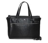 Pepe Jeans Biker Sac pour Ordinateur Portable 15,6 Pouces Noir 42 x 27 x 11 cm Polyester avec détails en Cuir synthétique by Joumma Bags, Noir, Talla única, Sac pour Ordinateur Portable