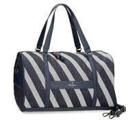 Pepe Jeans Celine Sac de Voyage Bleu 40 x 25 x 20 cm Polyester avec détails en Cuir synthétique 20 L by Joumma Bags, Bleu, Sac de Voyage