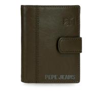 Pepe Jeans Joumma Bags Cortland Portefeuille Vertical avec Fermeture à clic Vert 8,5 x 10,5 x 1 cm