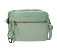 Pepe Jeans Morgan Sac bandoulière deux compartiments vert 24 x 16 x 9 cm Polyester avec détails en cuir synthétique by Joumma Bags, vert, Talla única, Bandoulière à deux compartiments