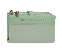 Pepe Jeans Morgan Portefeuille Vert 14,5 x 9 x 2 cm Polyester avec Détails en Simili Cuir de Joumma Bags Vert Talla Unica Portefeuille avec Portefeuille, Vert, Taille Unique, Portefeuille avec