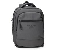 Pepe Jeans Waltford Sac à Dos pour Ordinateur Portable 15,6 Pouces Gris 30 x 42 x 14,5 cm Cuir synthétique et Polyester by Joumma Bags