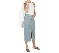 Pepe Jeans Jupe MIDI HW Nikita pour Femme, Bleu (Denim-3V4), L