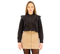 Pepe Jeans Katia Studs Long Sleeve Shirt Noir M Femme