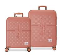 Pepe Jeans Laila Jeu de valises, 48 x 70 x 28 cm, Rouge, 48x70x28 cms, Lot de valises