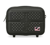 Pepe Jeans Laila Trousse de Toilette Adaptable avec bandoulière Noire 29 x 21 x 15 cm Rigide ABS 9,14 L