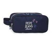 Pepe Jeans Lenay Estuche Triple Marino 22x10x9 cm Polyester 1,98L par Joumma Bags