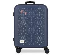 Pepe Jeans Lenay Medium Marine Valise 48x68x27 cm Rigide ABS Combination Closure 72L 3.48kg 4 Doubles Roues Extensible par Joumma Bags