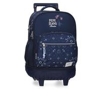 Pepe Jeans Lenay Sac à dos compact 2 roues Bleu marine 32 x 43 x 21 cm Polyester 29 L by Joumma Bags