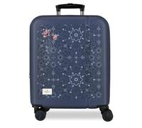 Pepe Jeans Lenay Valise Cabine Marine 40 x 55 x 20 cm Rigide ABS Fermeture à Combinaison intégrée 37 l 2,6 kg 4 Roues Doubles Bagage à Main by Joumma Bags