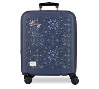 Pepe Jeans Lenay Valise Cabine Marine 40 x 55 x 20 cm Rigide ABS Fermeture à Combinaison intégrée 37 l 2,6 kg 4 Roues Doubles Extensible Bagage à Main by Joumma Bags
