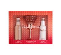 Pepe Jeans Life Is Now For Her Coffret Cadeau Femme Pack 3 Pièces Eau de Parfum Femme 30ml Body Lotion 50ml et Gel Douche 50ml Sets Fragrance Floral et Oriental Femme