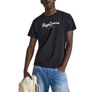 Pepe Jeans T-shirt Eggo Regular Fit Manches Courtes Noir