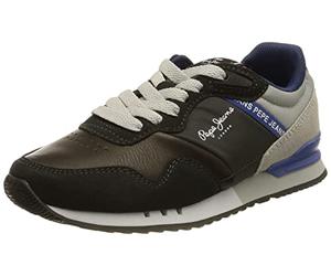 Pepe Jeans London One Cover B Baskets pour garçon, Noir (999), 34 EU