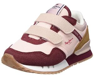 Pepe Jeans London One on Gk Baskets pour Fille, 319 Mauve Rose., 29 EU