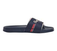 Pepe Jeans London Slider Glam M Hommes Coupe régulière Plage, Bleu lavé