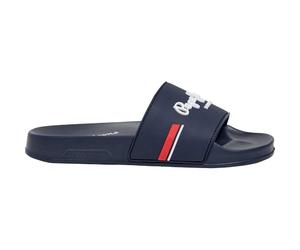 Pepe Jeans London Slider Zone B Homme Coupe régulière Plage, Bleu lavé