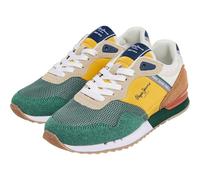 Pepe Jeans London Urban B, Baskets Garçon, Vert (Vert Kaki), 7