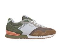 Pepe Jeans London Urban - Baskets en Cuir Marron, Vert