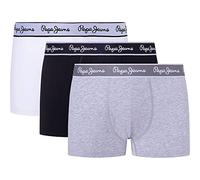 Pepe Jeans – Lot de 3 boxers pour homme, gris, taille S
