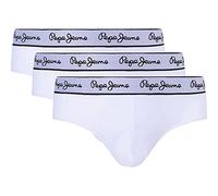 Pepe Jeans - Lot de 3 slips Pepe pour homme, blanc, taille L