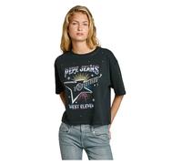 Pepe Jeans Louise T-Shirt, Noir, L Femme