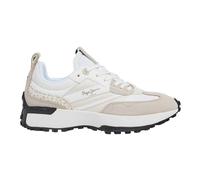 Pepe Jeans Lucky Print Leather Sneakers White