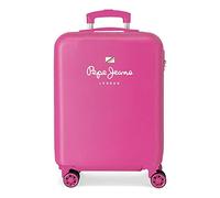 Pepe Jeans Luna Trousse De Toilette Deux Compartiments Adaptable Rose 26x16x12 cms Polyester