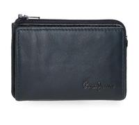 Pepe Jeans Luton Porte-Monnaie avec Porte-Cartes Bleu 11 x 7 x 1,5 cm Cuir by Joumma Bags