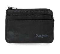Pepe Jeans Luton Porte-Monnaie avec Porte-Cartes Noir 11 x 7 x 1,5 cm Cuir by Joumma Bags