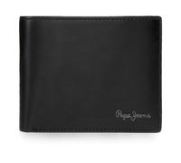Pepe Jeans Luton Portefeuille avec Porte-Cartes Noir 12,5 x 9,5 x 1 cm Cuir by Joumma Bags