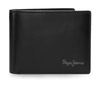 Pepe Jeans Luton Portefeuille avec Porte-Monnaie Noir 11 x 8 x 1 cm Cuir by Joumma Bags