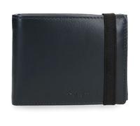 Pepe Jeans Luton Portefeuille avec Ruban élastique Bleu 11,5 x 8,5 x 1 cm Cuir by Joumma Bags