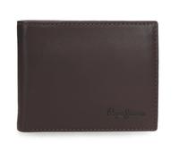 Pepe Jeans Luton Portefeuille Horizontal avec Portefeuille Amovible Marron 11 x 8,5 x 1 cm Cuir by Joumma Bags