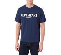 Pepe Jeans M Basic Big Logo T-Shirt, Bleu (Bleu Marine), XL Homme
