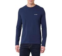 Pepe Jeans M Basic Logo Stretch L/S T-Shirt Homme Bleu (Navy), S, Bleu (Bleu Marine), S