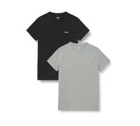 Pepe Jeans M Basic Logo Stretch Pack T-Shirt, Gris chiné, S Homme