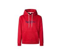 Pepe Jeans Macbeth Sweat à Capuche uni pour Homme, Rouge (Rugby Rouge), L