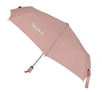 Pepe Jeans Macy Parapluie pliant rose polyester avec canne en aluminium, rose, Parapluie