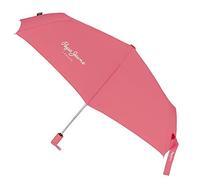 Pepe Jeans Macy Parapluie pliant rouge polyester avec canne en aluminium, rouge, Parapluie
