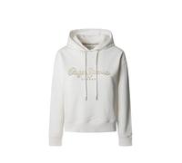Pepe Jeans Maddy Hoodie Maillot de survêtement, Blanc, XL Femme